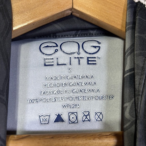 EAG Elite Shirt Kids Small Gray Hooded Camo Long Sleeve Fishing Tee Top - Picture 5 of 10